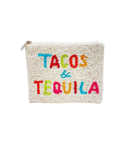 Handmade Artisan Coin Bags-Tacos & Tequila